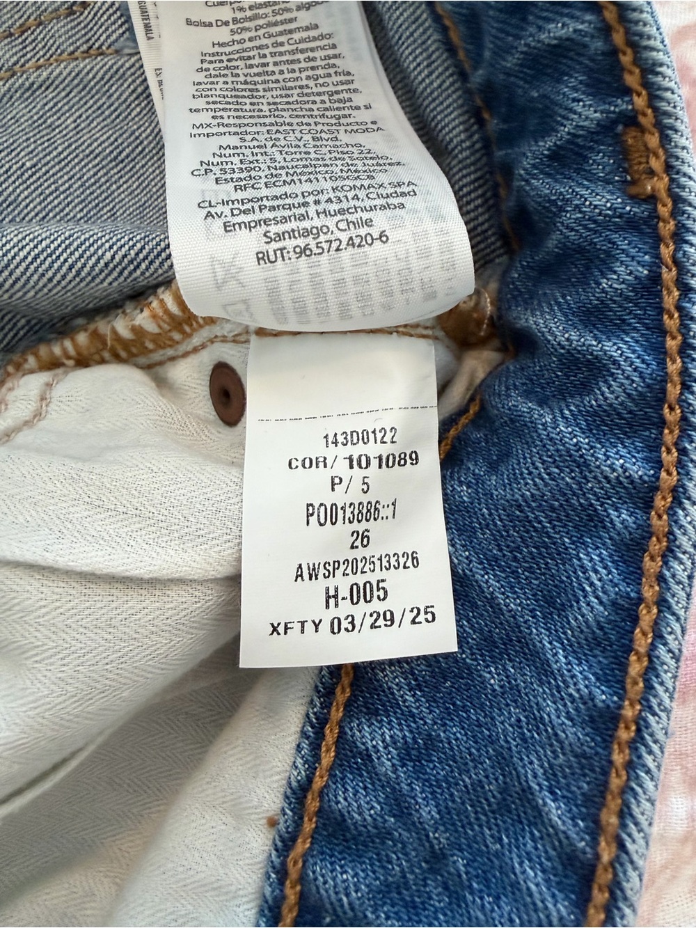 Abercrombie & Fitch Denim Mini Skirt Mid Rise Curve Love Medium Wash Size 26 - Picture 5 of 5